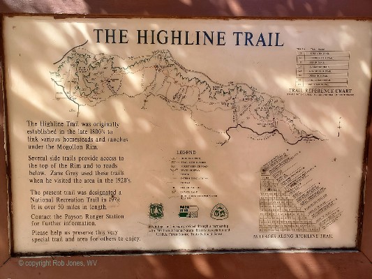 Trailhead map of the HT
